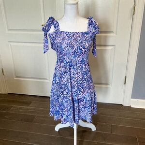 Lilly Pulitzer blue and pink dress
